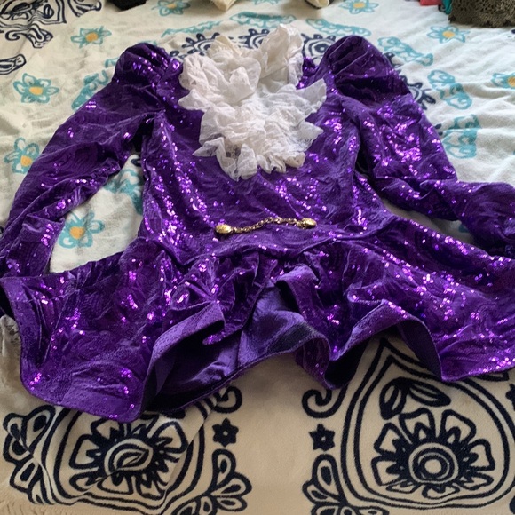 PRINCE Purple rain sequin costume- also David Bowie Labrynth - vampire costume - Picture 3 of 5